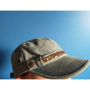 Joe Boxer Vintage 2000s Studded Denim Cap
